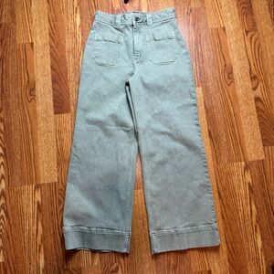 & Other Stories Olive Wideleg Trousers